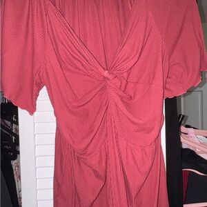 Maurices pink knot shirt